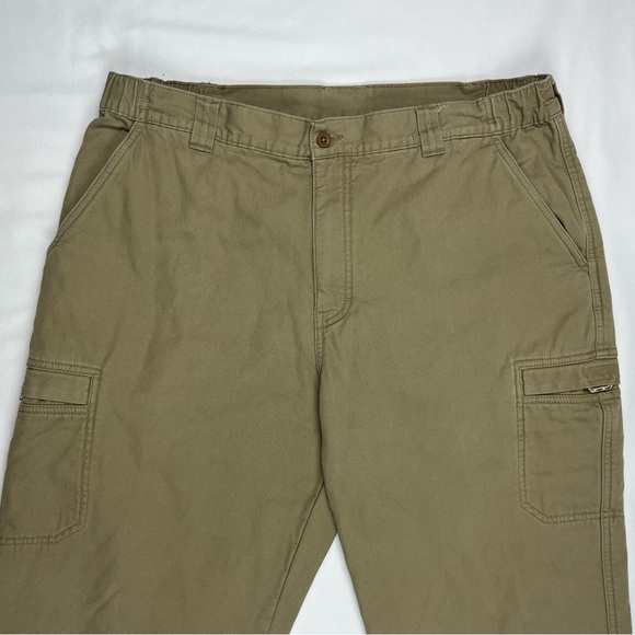 LL Bean Mens Fleece Lined Cargo Pants 38 x 30 Comfort Waist Straight Leg A6 - Picture 4 of 11